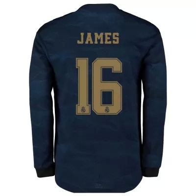 Kinder Fußball James Rodriguez 16 Auswärtstrikot Marine Langarmtrikot 2019/20 Hemd