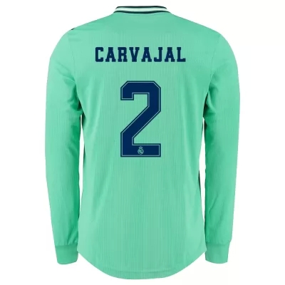 Kinder Fußball Daniel Carvajal 2 Ausweichtrikot Grün Langarmtrikot 2019/20 Hemd