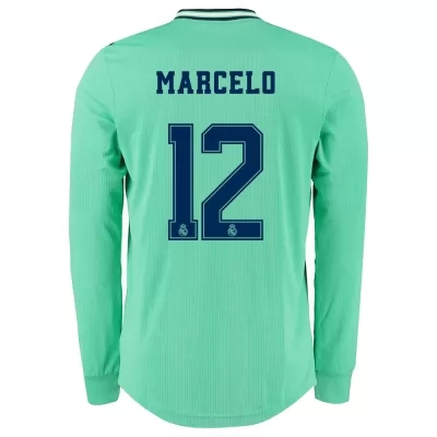 Kinder Fußball Marcelo 12 Ausweichtrikot Grün Langarmtrikot 2019/20 Hemd