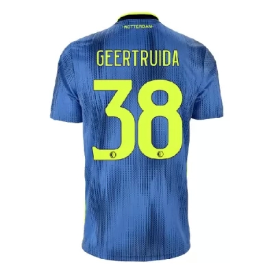 Kinder Fußball Lutsharel Geertruida 38 Auswärtstrikot Blau Trikot 2019/20 Hemd