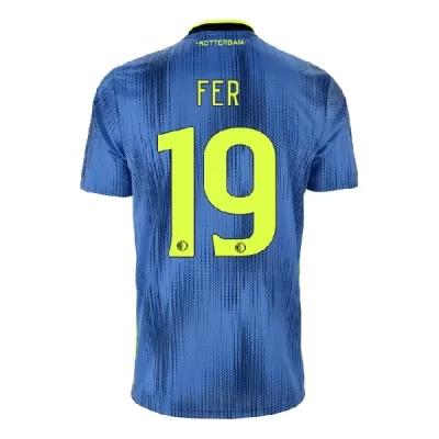 Kinder Fußball Leroy Fer 19 Auswärtstrikot Blau Trikot 2019/20 Hemd