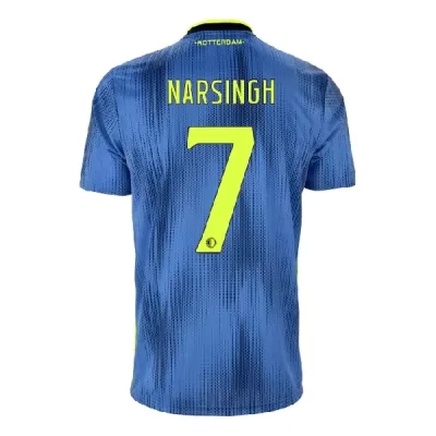 Kinder Fußball Luciano Narsingh 7 Auswärtstrikot Blau Trikot 2019/20 Hemd