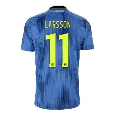Kinder Fußball Sam Larsson 11 Auswärtstrikot Blau Trikot 2019/20 Hemd