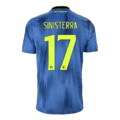 Kinder Fußball Luis Sinisterra 17 Auswärtstrikot Blau Trikot 2019/20 Hemd