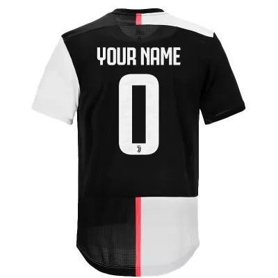 Kinder Fußball Dein Name 0 Heimtrikot Weiß Schwarz Trikot 2019/20 Hemd
