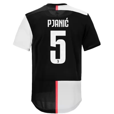 Kinder Fußball Miralem Pjanic 5 Heimtrikot Weiß Schwarz Trikot 2019/20 Hemd