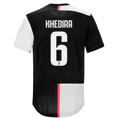 Kinder Fußball Sami Khedira 6 Heimtrikot Weiß Schwarz Trikot 2019/20 Hemd