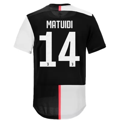 Kinder Fußball Blaise Matuidi 14 Heimtrikot Weiß Schwarz Trikot 2019/20 Hemd