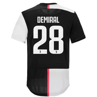 Kinder Fußball Merih Demiral 28 Heimtrikot Weiß Schwarz Trikot 2019/20 Hemd