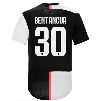 Kinder Fußball Rodrigo Bentancur 30 Heimtrikot Weiß Schwarz Trikot 2019/20 Hemd
