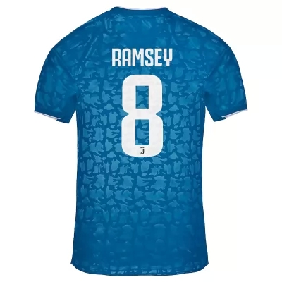 Kinder Fußball Aaron Ramsey 8 Ausweichtrikot Blau Trikot 2019/20 Hemd