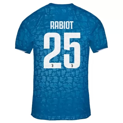 Kinder Fußball Adrien Rabiot 25 Ausweichtrikot Blau Trikot 2019/20 Hemd