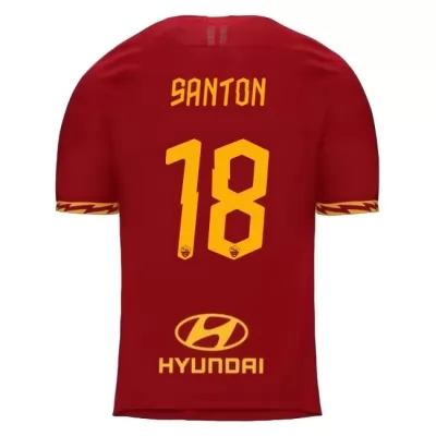 Kinder Fußball Davide Santon 18 Heimtrikot Rot Trikot 2019/20 Hemd