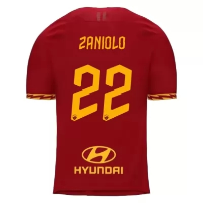 Kinder Fußball Nicolo Zaniolo 22 Heimtrikot Rot Trikot 2019/20 Hemd