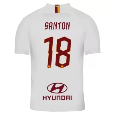 Kinder Fußball Davide Santon 18 Auswärtstrikot Weiß Trikot 2019/20 Hemd