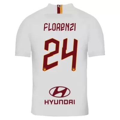 Kinder Fußball Alessandro Florenzi 24 Auswärtstrikot Weiß Trikot 2019/20 Hemd