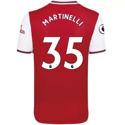 Kinder Fußball Gabriel Martinelli 35 Heimtrikot Rot-weiss Trikot 2019/20 Hemd