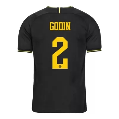 Kinder Fußball Diego Godin 2 Ausweichtrikot Schwarz Trikot 2019/20 Hemd