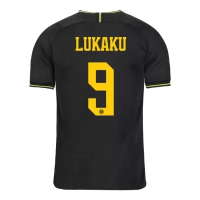 Kinder Fußball Romelu Lukaku 9 Ausweichtrikot Schwarz Trikot 2019/20 Hemd