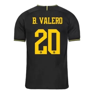 Kinder Fußball Borja Valero 20 Ausweichtrikot Schwarz Trikot 2019/20 Hemd