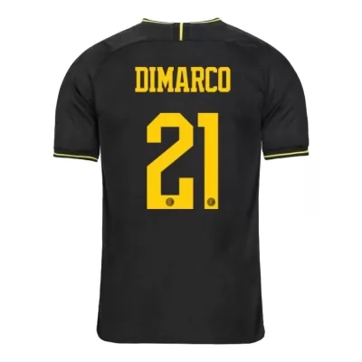 Kinder Fußball Federico Dimarco 21 Ausweichtrikot Schwarz Trikot 2019/20 Hemd