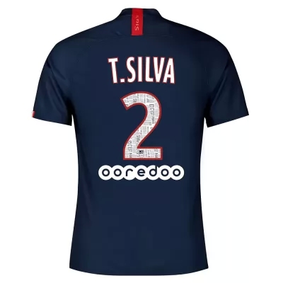 Kinder Fußball Thiago Silva 2 Heimtrikot Königsblau Trikot 2019/20 Hemd