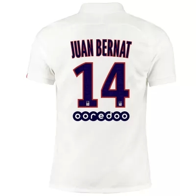 Kinder Fußball Juan Bernat 14 Ausweichtrikot Weiß Trikot 2019/20 Hemd