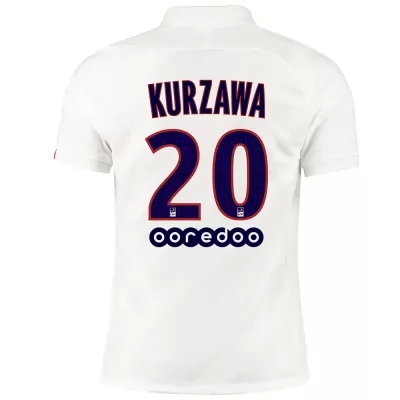 Kinder Fußball Layvin Kurzawa 20 Ausweichtrikot Weiß Trikot 2019/20 Hemd