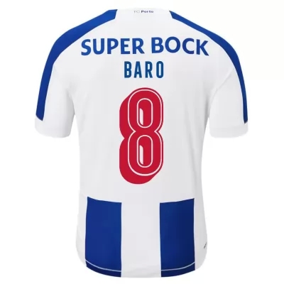 Kinder Fußball Romario Baro 8 Heimtrikot Weiß Blau Trikot 2019/20 Hemd