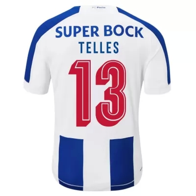 Kinder Fußball Alex Telles 13 Heimtrikot Weiß Blau Trikot 2019/20 Hemd