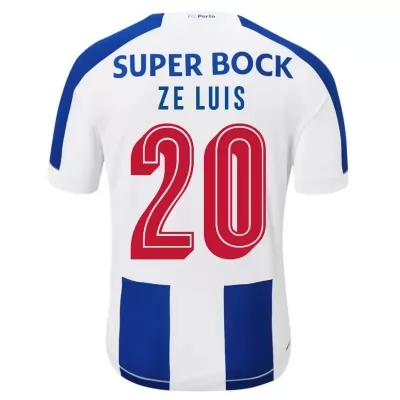 Kinder Fußball Ze Luis 20 Heimtrikot Weiß Blau Trikot 2019/20 Hemd
