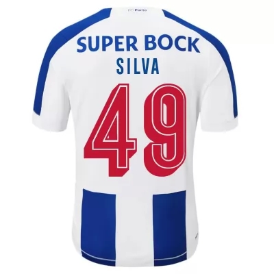 Kinder Fußball Fabio Silva 49 Heimtrikot Weiß Blau Trikot 2019/20 Hemd