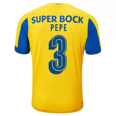 Kinder Fußball Pepe 3 Auswärtstrikot Gelb Trikot 2019/20 Hemd