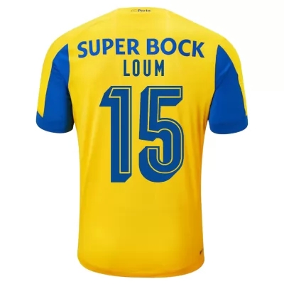 Kinder Fußball Mamadou Loum 15 Auswärtstrikot Gelb Trikot 2019/20 Hemd