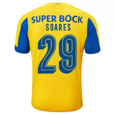 Kinder Fußball Tiquinho Soares 29 Auswärtstrikot Gelb Trikot 2019/20 Hemd