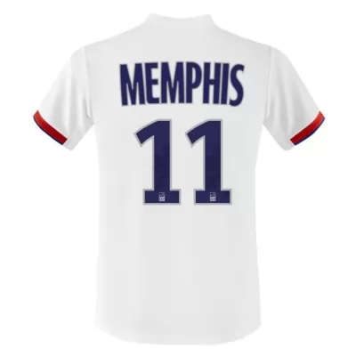 Kinder Fußball Memphis Depay 11 Heimtrikot Weiß Trikot 2019/20 Hemd