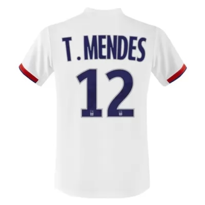 Kinder Fußball Thiago Mendes 12 Heimtrikot Weiß Trikot 2019/20 Hemd