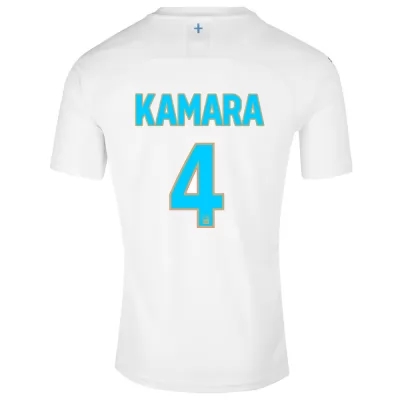Kinder Fußball Boubacar Kamara 4 Heimtrikot Weiß Trikot 2019/20 Hemd