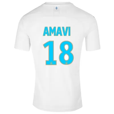 Kinder Fußball Amavi 18 Heimtrikot Weiß Trikot 2019/20 Hemd