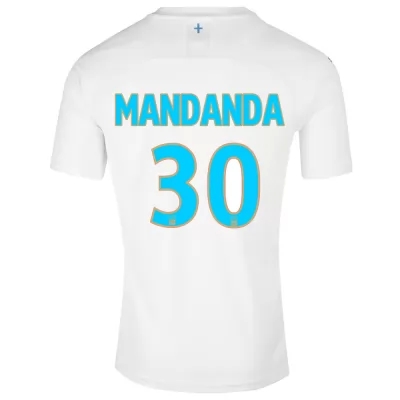 Kinder Fußball Steve Mandanda 30 Heimtrikot Weiß Trikot 2019/20 Hemd