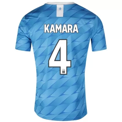 Kinder Fußball Boubacar Kamara 4 Auswärtstrikot Blau Trikot 2019/20 Hemd