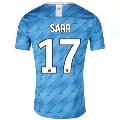 Kinder Fußball Bouna Sarr 17 Auswärtstrikot Blau Trikot 2019/20 Hemd