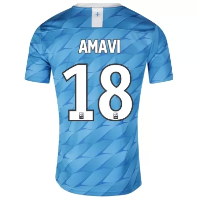 Kinder Fußball Amavi 18 Auswärtstrikot Blau Trikot 2019/20 Hemd