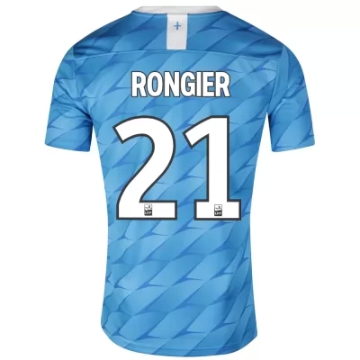 Kinder Fußball Valentin Rongier 21 Auswärtstrikot Blau Trikot 2019/20 Hemd