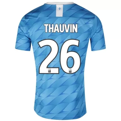 Kinder Fußball Florian Thauvin 26 Auswärtstrikot Blau Trikot 2019/20 Hemd