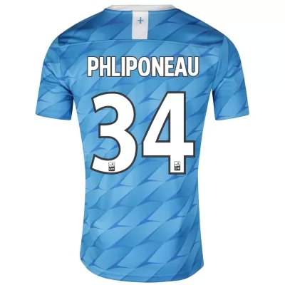 Kinder Fußball Alexandre Phliponeau 34 Auswärtstrikot Blau Trikot 2019/20 Hemd