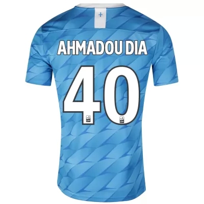 Kinder Fußball Ahmadou Dia 40 Auswärtstrikot Blau Trikot 2019/20 Hemd