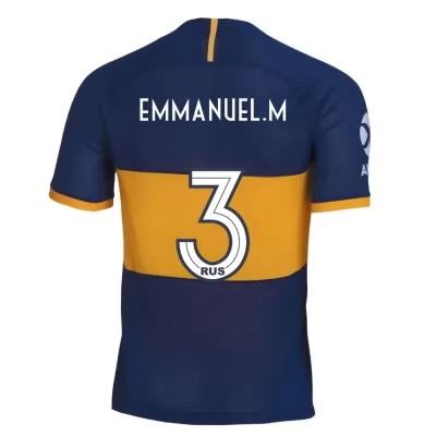Kinder Fußball Emmanuel Mas 3 Heimtrikot Königsblau Trikot 2019/20 Hemd