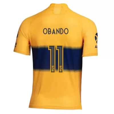 Kinder Fußball Agustin Obando 11 Auswärtstrikot Gelb Trikot 2019/20 Hemd