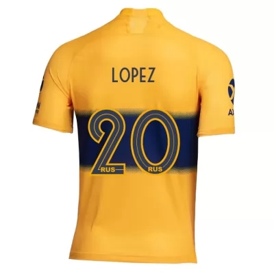 Kinder Fußball Lisandro Lopez 20 Auswärtstrikot Gelb Trikot 2019/20 Hemd